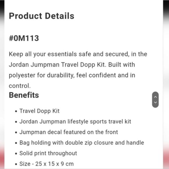 Jordan Air Jordan Dopp Bag - Picture 6 of 6
